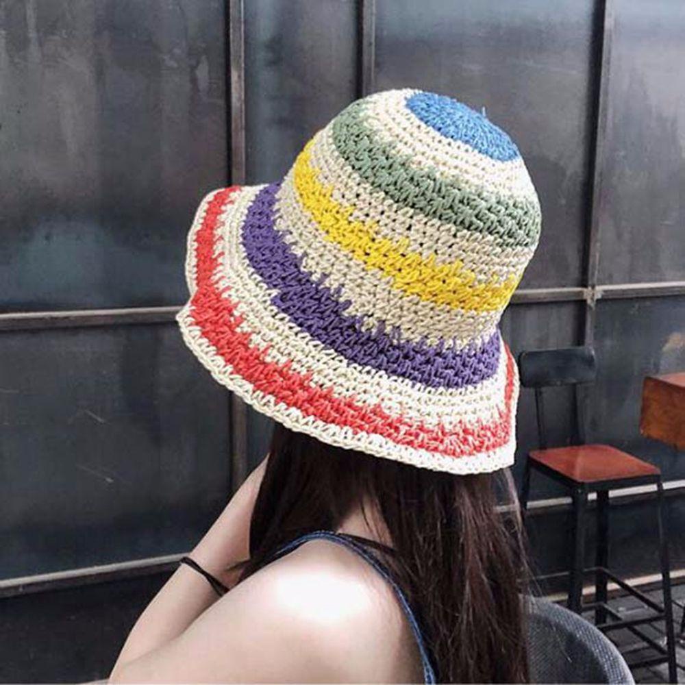 Nón Tai Bèo Dệt Thoáng Khí Thời Trang Mùa Hè Cho Nữ