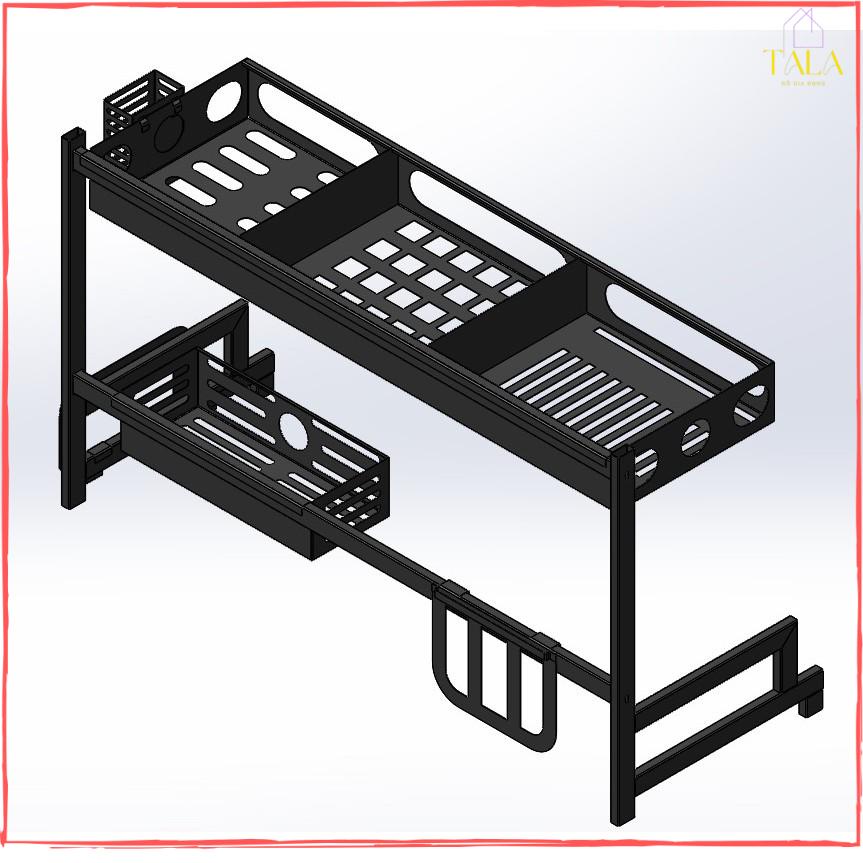 Kệ Để Bát Chén Trên Chậu Rửa Tiện Lợi Sạch Sẽ Khô Ráo, Giá Úp Bát Chén, Giá Để Dao Thớt