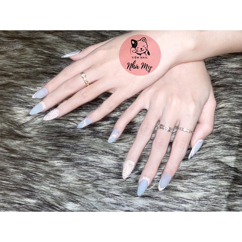[NailBox] Móng úp thiết kế nhũ flash