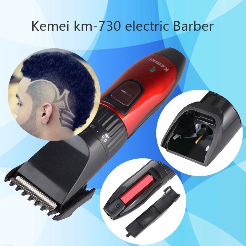 Tông đơ cắt tóc Kemei KM-730 - Máy Cắt Tóc Kemei Sạc Điện Siêu Tiện