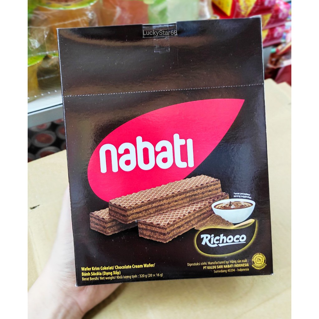 [Date 04/2022] Bánh Xốp Socola Richoco Nabati Wafer - Set 5 Thanh