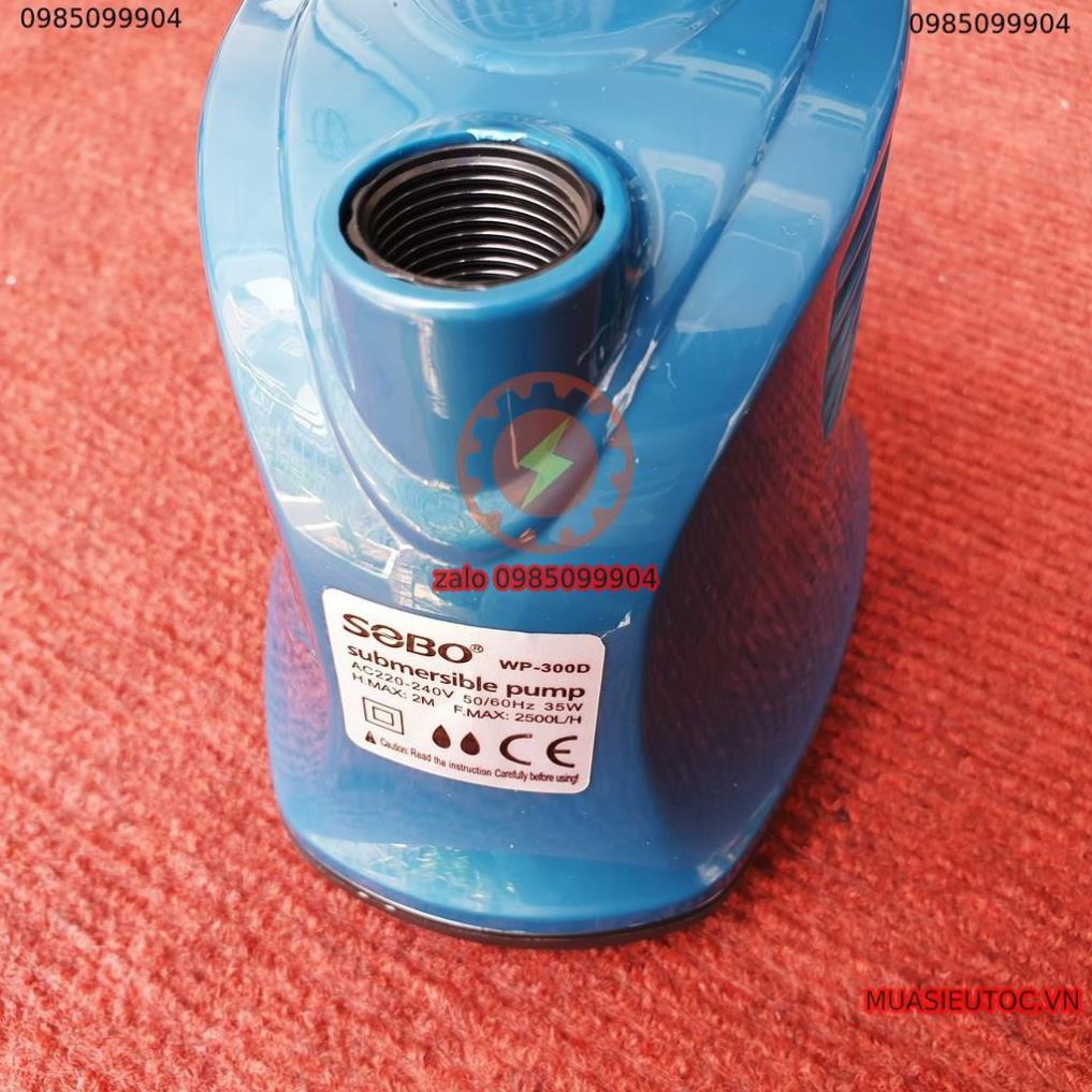 Máy Bơm Chìm Bể Cá Hút Đáy SOBO WP 300D 35W 2500L/H sử dụng kết hợp lọc giúp hút cặn đáy bể cá 360 độ - không tiền ồn