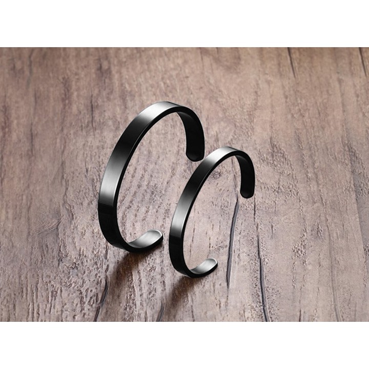 VÒNG TAY CẶP ĐÔI TITAN CAO CÂP KIỂU HỞ CỰC ĐẸP CP024 - đẹp, bền màu, chuẩn thời trang