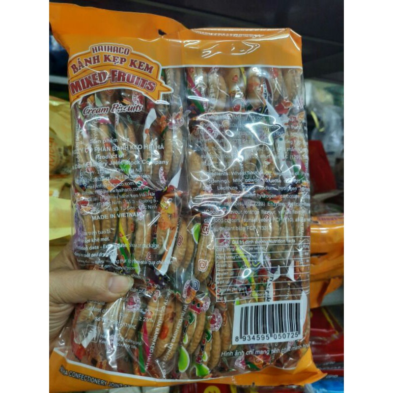 Bánh kẹp kem Hải Hà Mixed Fruits 350g