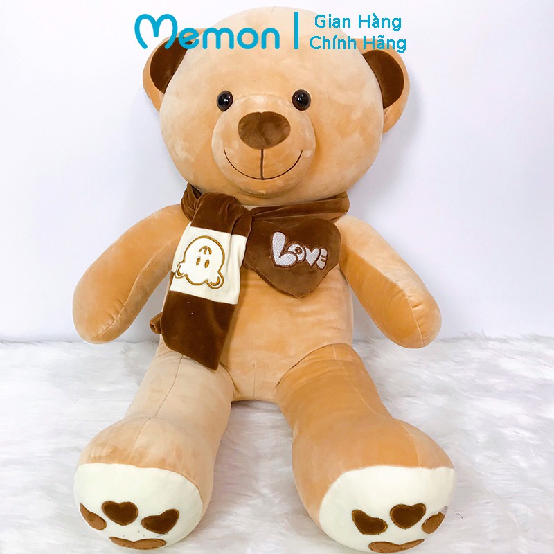 Gấu Bông Teddy Khăn Tim Mịn Cao Cấp Memon