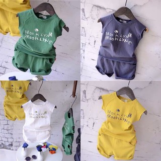 Bộ Cộc Tay Brooklyn Siêu Mát Cho Bé