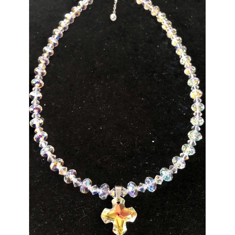 Dây chuyền Pha Lê Áo Swarovski 8ly