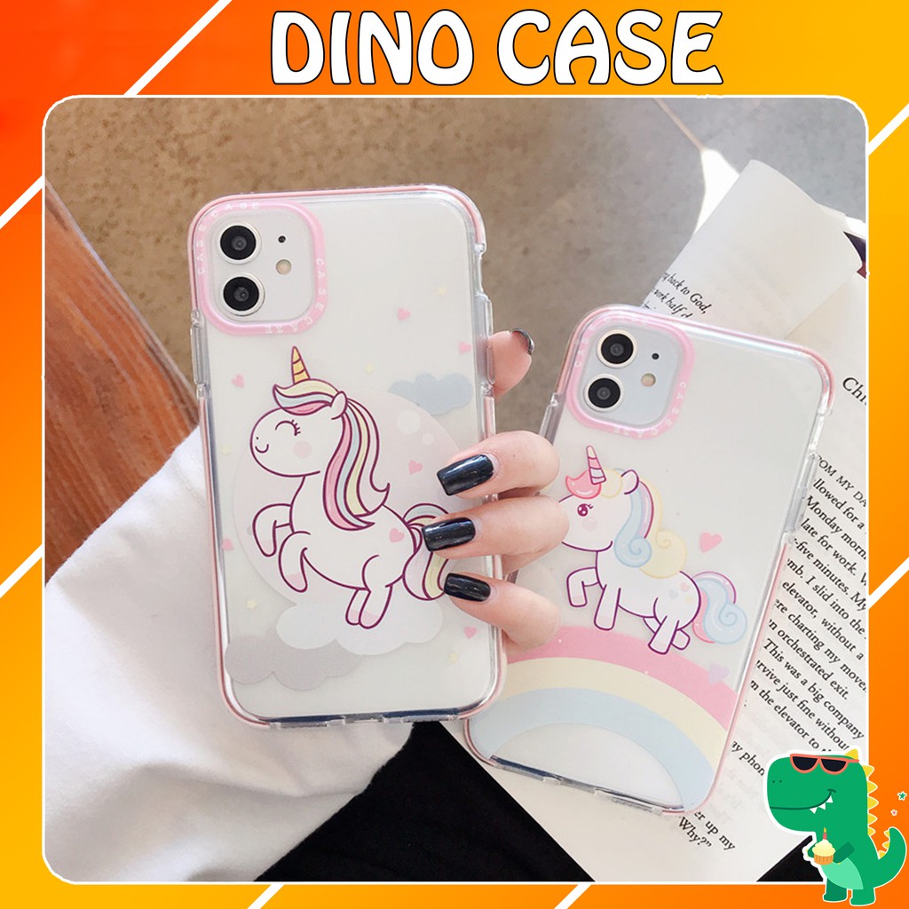 Ốp Điện Thoại Kì Lân Chất PM Cao Cấp Chống Trơn Trượt  Iphone 11 11proMax 7plus 8plus X XS XS MAX Unicorn DT02 Dino Case