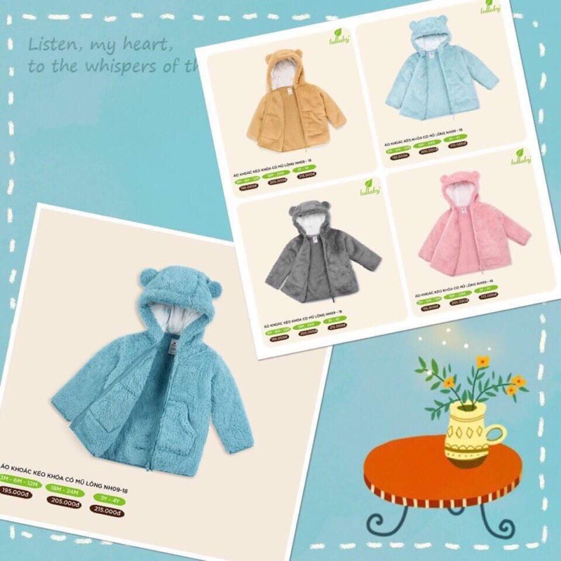 ÁO KHOÁC LÔNG LULLABY 2020