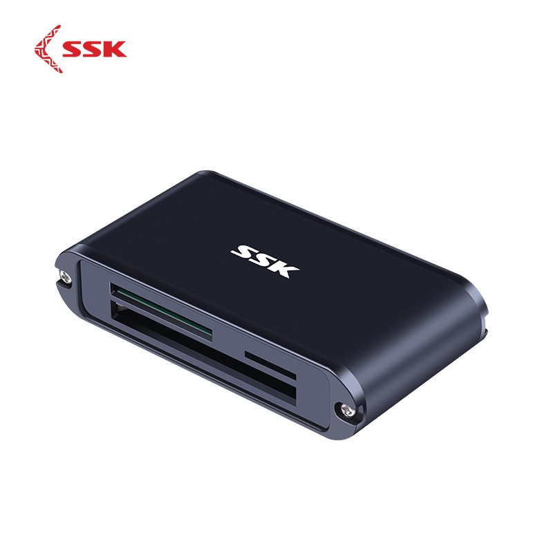  Đầu đọc thẻ nhớ đa năng SSK SCRM630 USB 3.0 - đọc thẻ TF/SD/CF (Đen)