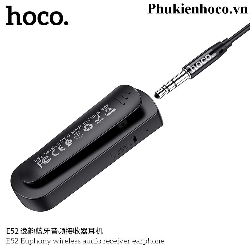 Tai Nghe Bluetooth Hoco E52 Có Cài Áo Hỗ Trợ 6 Giờ Đàm Thoại Liên Tục - Bảo Hành 12 Tháng Chính Hãng | BigBuy360 - bigbuy360.vn