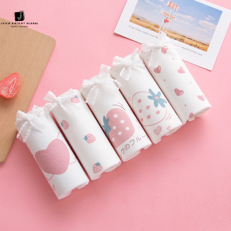 Quần Lót Vải Cotton Hình Trái Dâu Dễ Thương Dành Cho Nữ JKG | BigBuy360 - bigbuy360.vn