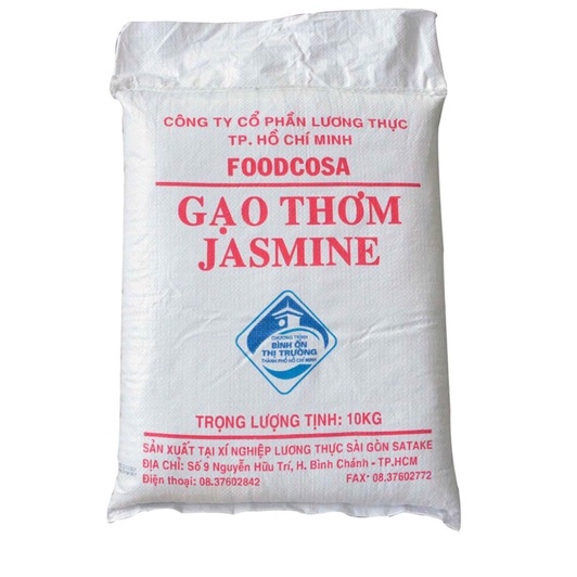 Gạo thông dụng, gạo thơm Jasmine, hương lài Miên 1kg