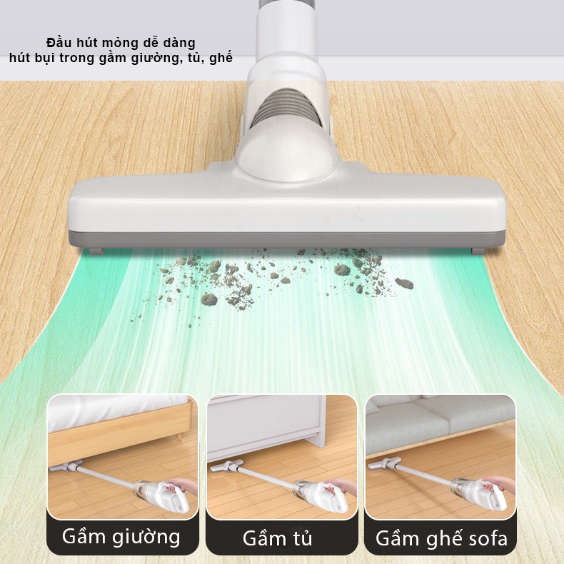 [ Chính Hãng ] Máy hút bụi cầm tay không dây đa năng Rowanto hút sạch bụi bẩn sofa, giường nệm, ô tô