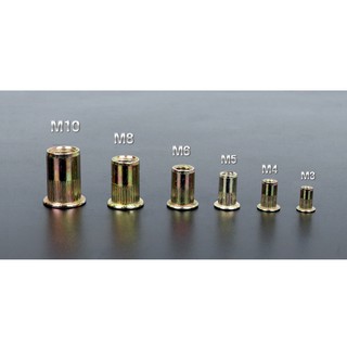 100 cái Ốc tán rút M5 thép mạ