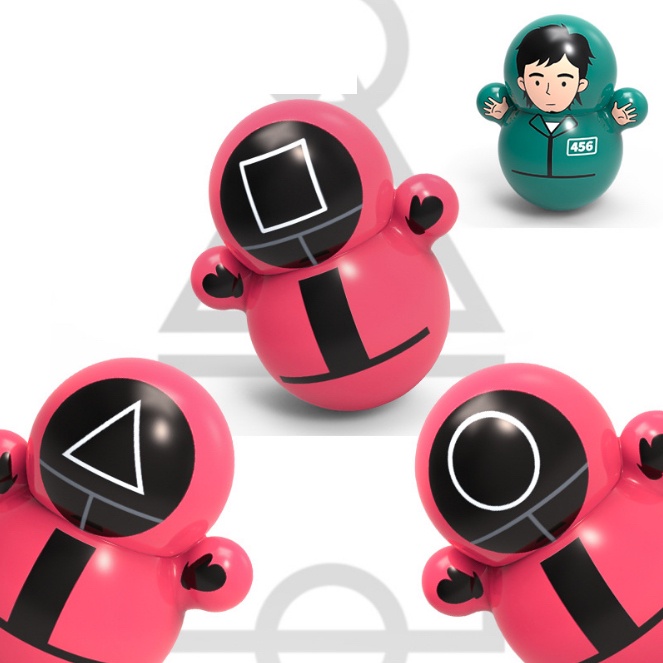Lật đật đồ chơi mini chủ đề phim Squid Game dành cho trẻ em