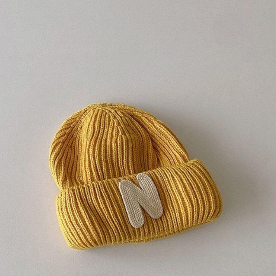 Mũ len beanie chữ N cho bé  - M086, phụ kiện thời trang thu đông 2022