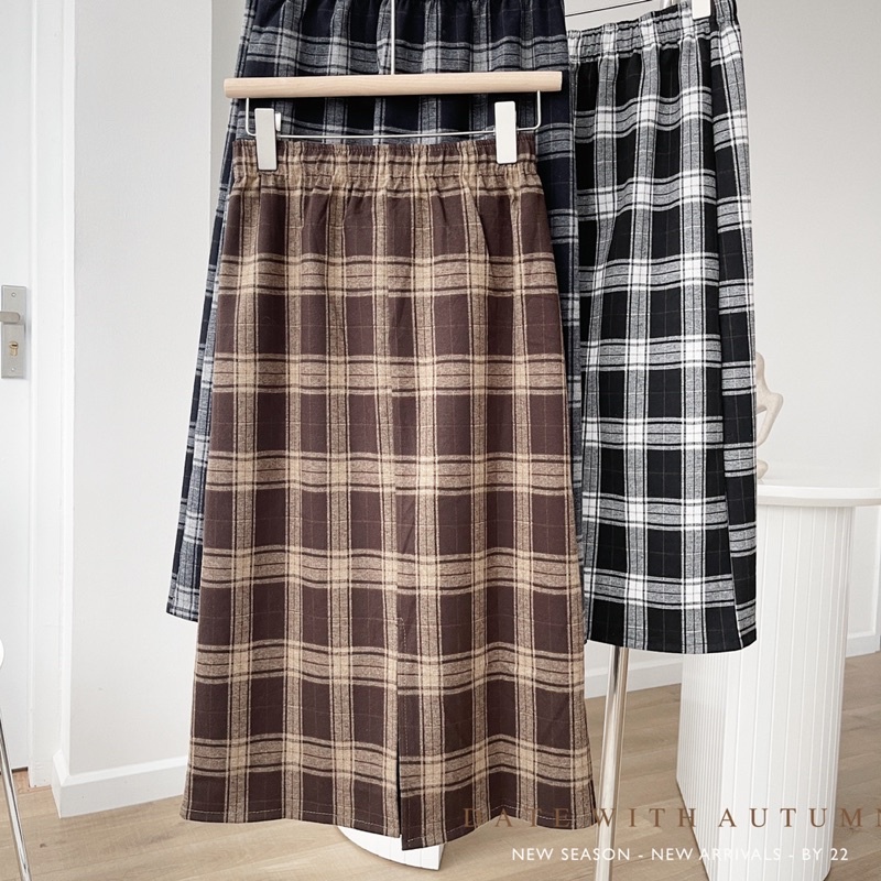 Chân váy dạ kẻ | BigBuy360 - bigbuy360.vn