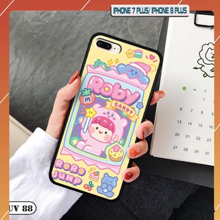 Ốp iPhone 7 Plus/ 8 Plus - lưng nhám viền dẻo ngộ nghĩnh