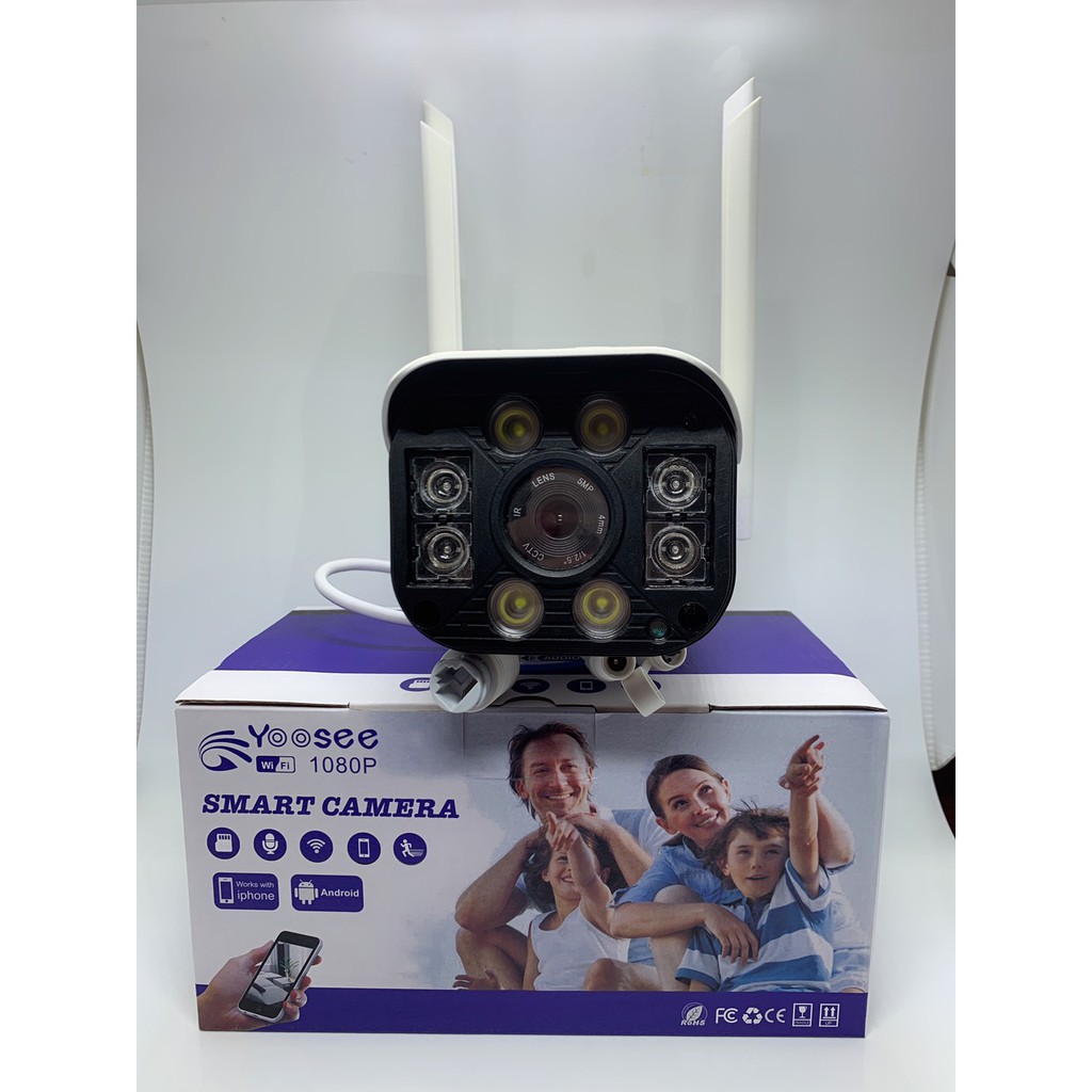 Camera Wifi Camera Yoosee ngoài trời 3.0mpx - 4 râu 1296Pixel - kèm thẻ nhớ 32g chính hãng | BigBuy360 - bigbuy360.vn