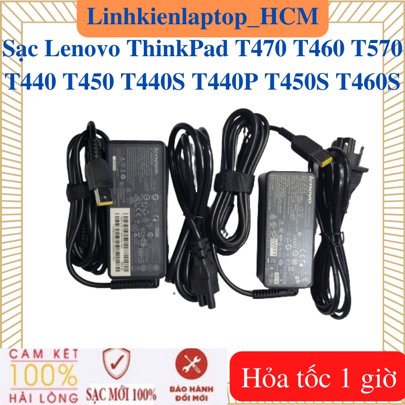 Sạc Lenovo ThinkPad T470 T470S T460 T570 T440 T450 T440S T440P T450S T460S -Sạc 20V - 2.25A / 3.25A - 45W / 65W chân USB