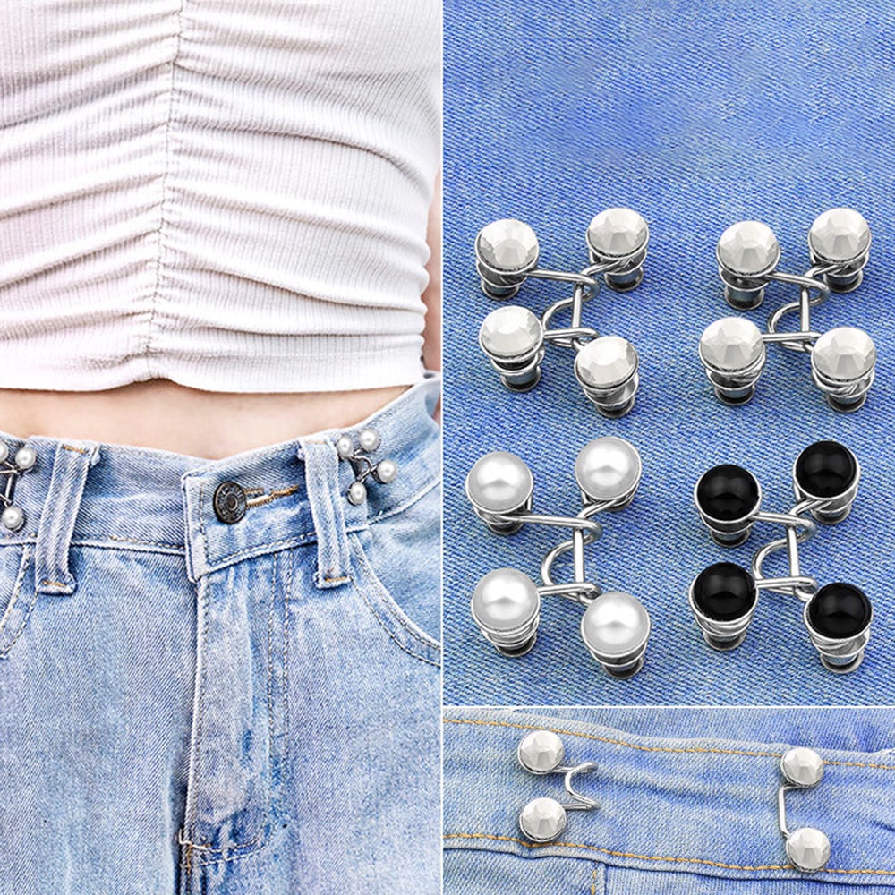 Nút gài điều chỉnh lưng quần cho nữ thiết kế hình hoa cúc dễ thương