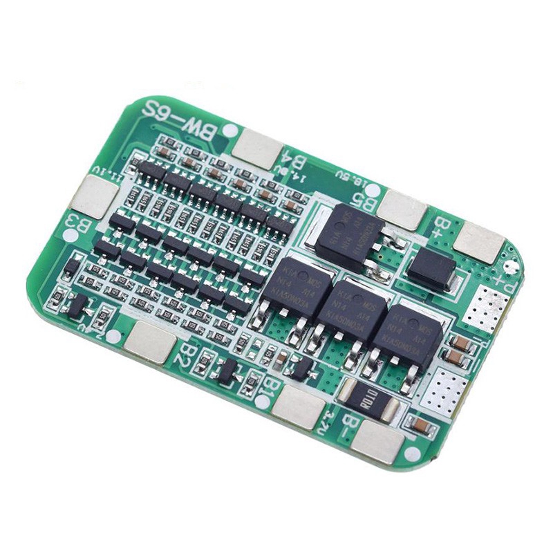 6S 15A 22V 24V 18650 Bảng bảo vệ pin Lithium-ion PCB BMS