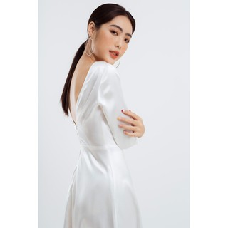 ĐẦM LỤA XẾP CỔ NƠ EDINI