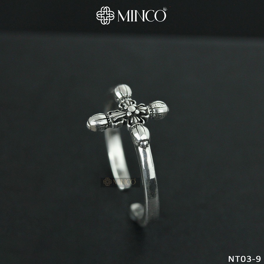 Nhẫn Chrome Heart Phong Cách dành cho Nam và nữ Minco Accessories phụ kiện thời trang cá tính NT03-9