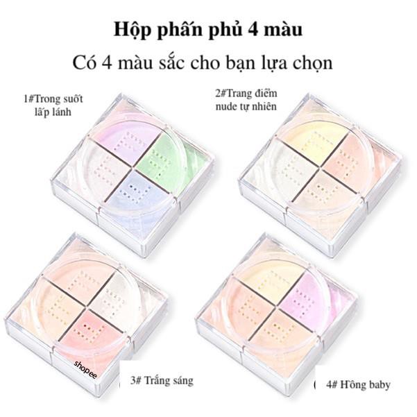 10 Phấn phủ NOVO 12g gồm 4 màu giúp kiềm dầu chất lượng cao | BigBuy360 - bigbuy360.vn