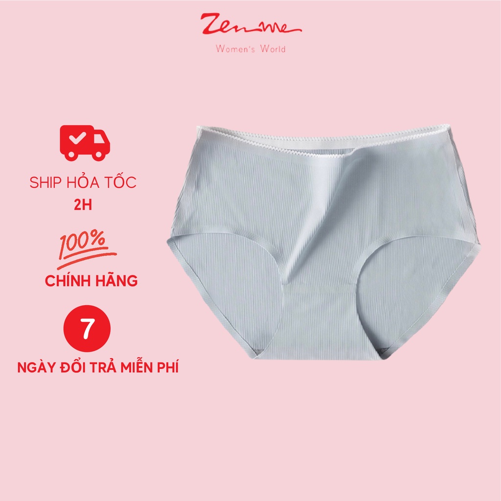 [Mã LTNP50 giảm 50000 đơn 150000] Combo 04 quần lót nữ Zen Me chất liệu su tăm ép cao cấp không đường viền, thoáng khí