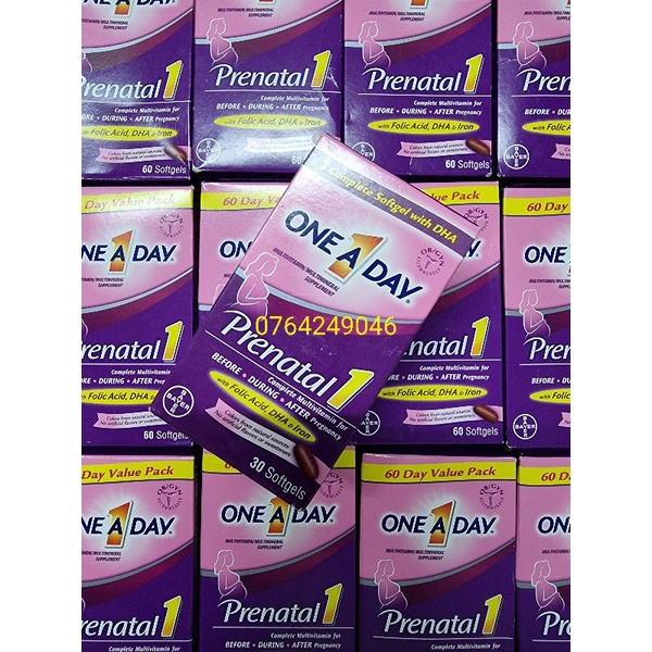 Vitamin cho bà bầu One a day Women’s Prenatal Muiltivitamin & DHA