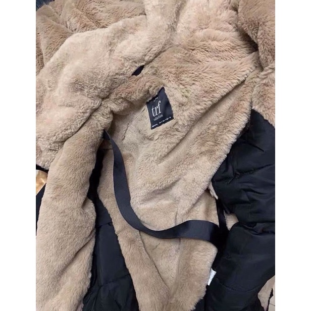 Áo parka lót lông nữ hàng quảng châu Zara xuất
