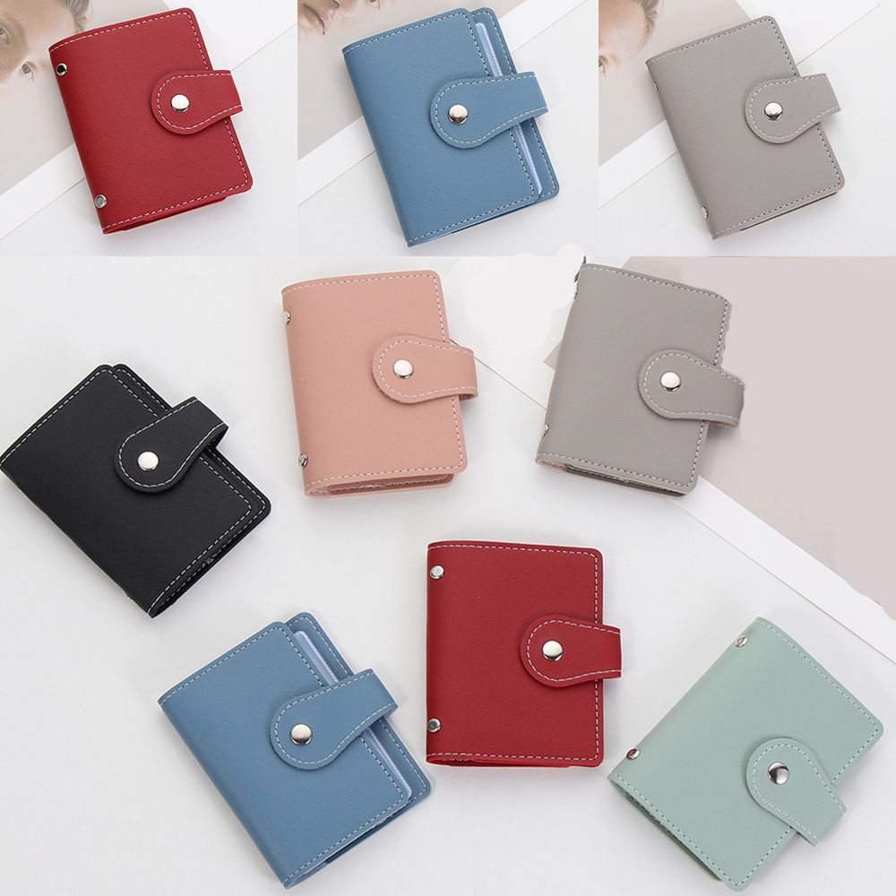 Ví Da PU 26 Ngăn Nhiều Màu Sắc Đa Năng Tiện Dụng