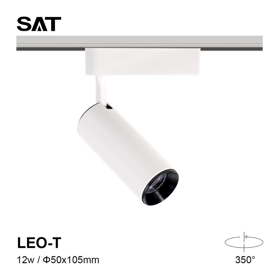 Đèn Led rọi ray + đé LEOT 12W