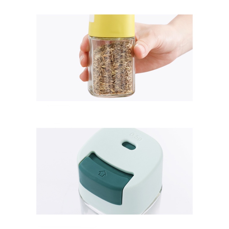 Bình Đựng Gia Vị Có Nút Nhấn Tiện Dụng Cho Nhà Bếp