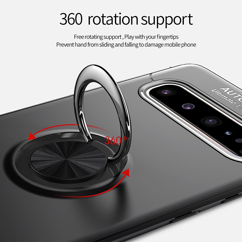 Ốp điện thoại siêu mỏng màu trơn có giá đỡ nam châm kim loại cho Samsung Galaxy S10 5G | BigBuy360 - bigbuy360.vn