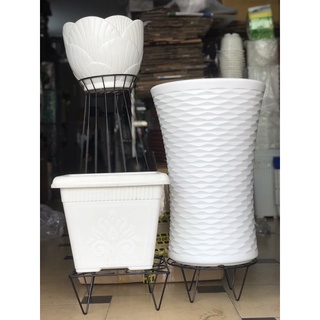 Đôn kê chậu bằng sắt tròn & vuông loại lớn đường kính 31cm cao 12cm