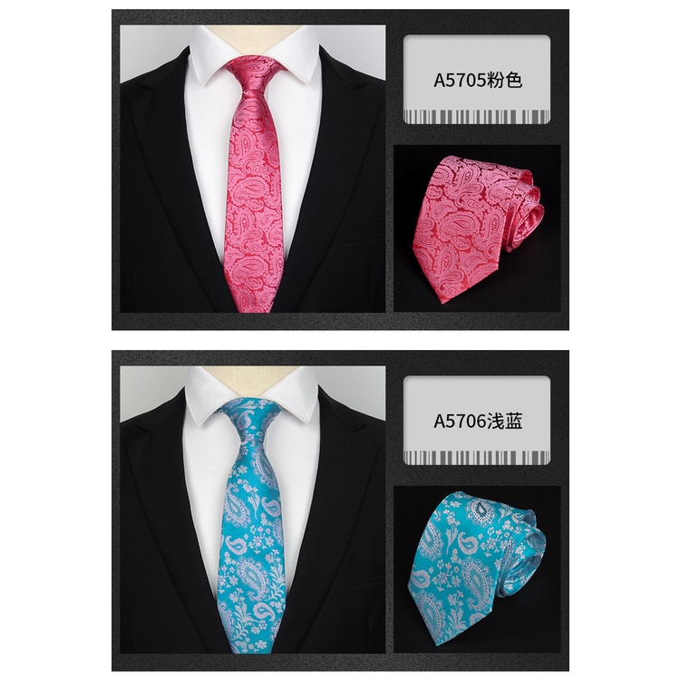 Cà Vạt 8cm Màu Xanh Lá Đậm Họa Tiết Hoa Thời Trang Âu Mỹ Cao Cấp Cho Nam