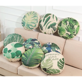 Gối sofa cao cấp, gối tựa ghế văn phòng, gối decor trang trí tròn (kèm ruột)