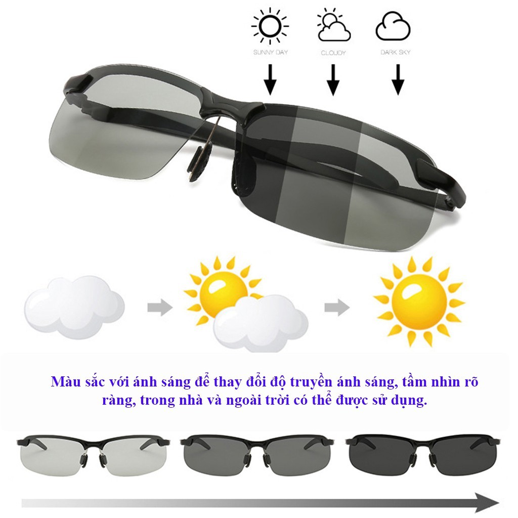 KÍNH PHÂN CỰC POLARIZED ĐI ĐÊM ĐI NGÀY CHỐNG TIA UV 3043