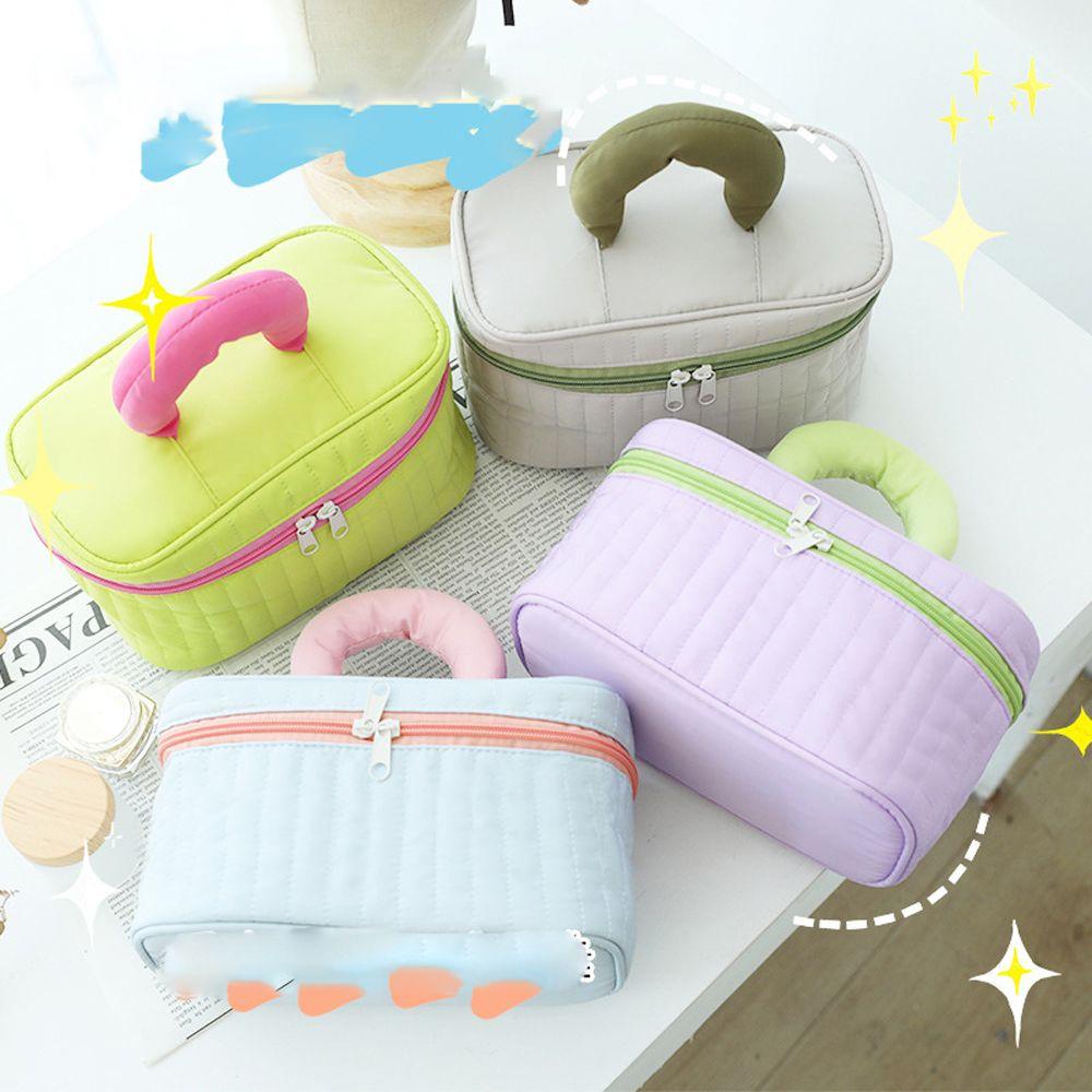 CABEZA Túi Đựng Mỹ Phẩm Đa Năng Hình Tam Giác / Vuông Cỡ Lớn Bằng Chất Liệu Nylon Thời