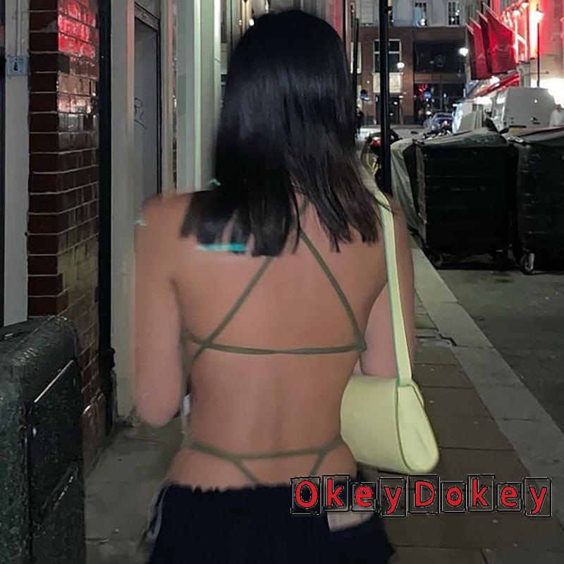 Jumpsuit Hở Lưng Màu Sắc Thanh Lịch Cho Nữ