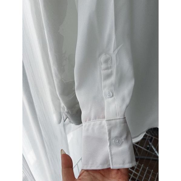 áo sơ mi trắng túi ngực hàng nhà máy kèm móc