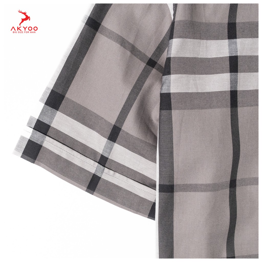 (FREESHIP) Áo Sơ Mi Nam Ngoại Cỡ, Áo sơ mi burberry cotton, sơ mi burberry cỡ lớn, sơ mi burberry bigsize từ 80-140KG