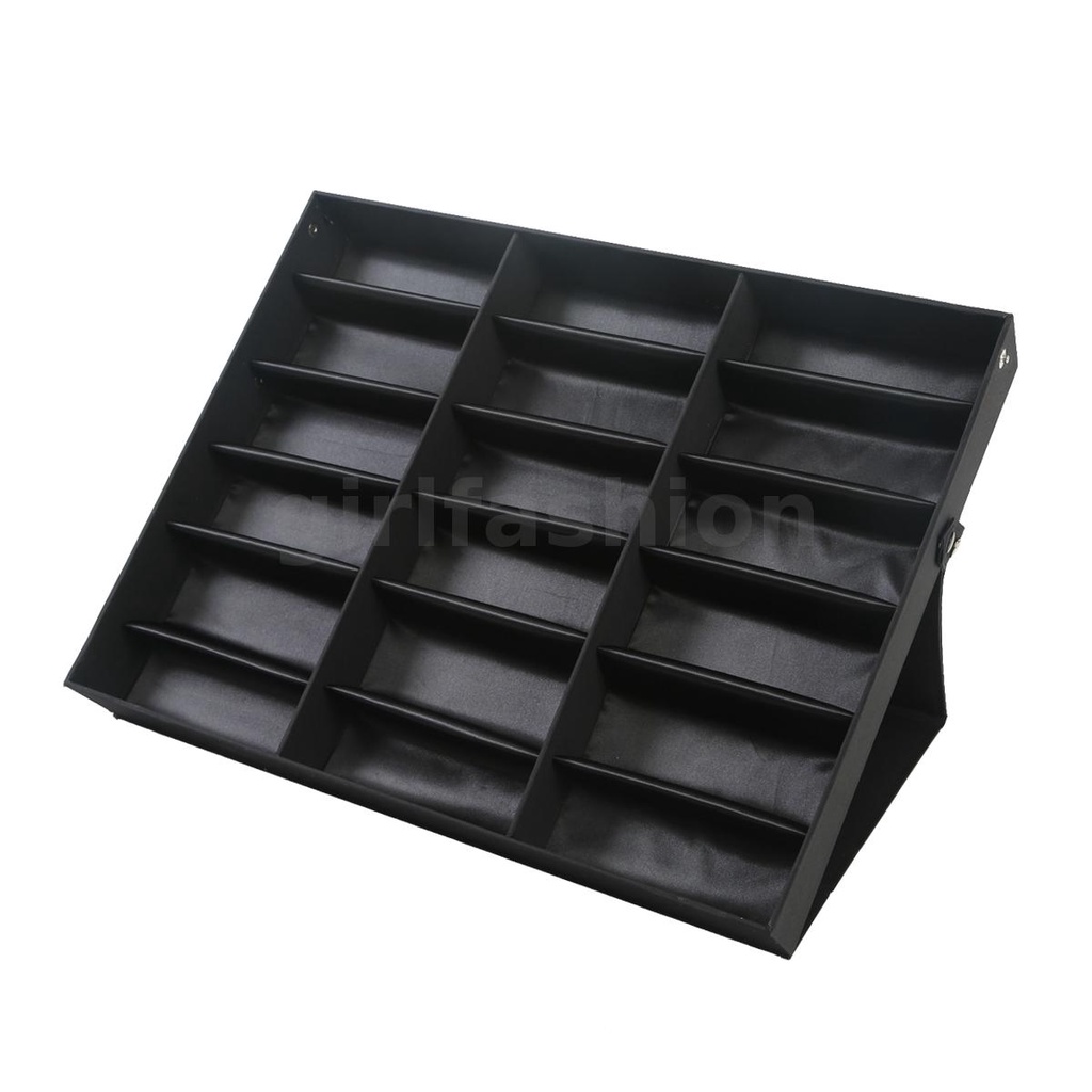 Hộp Đứng Trưng Bày Mắt Kính 18 Ngăn Ốp