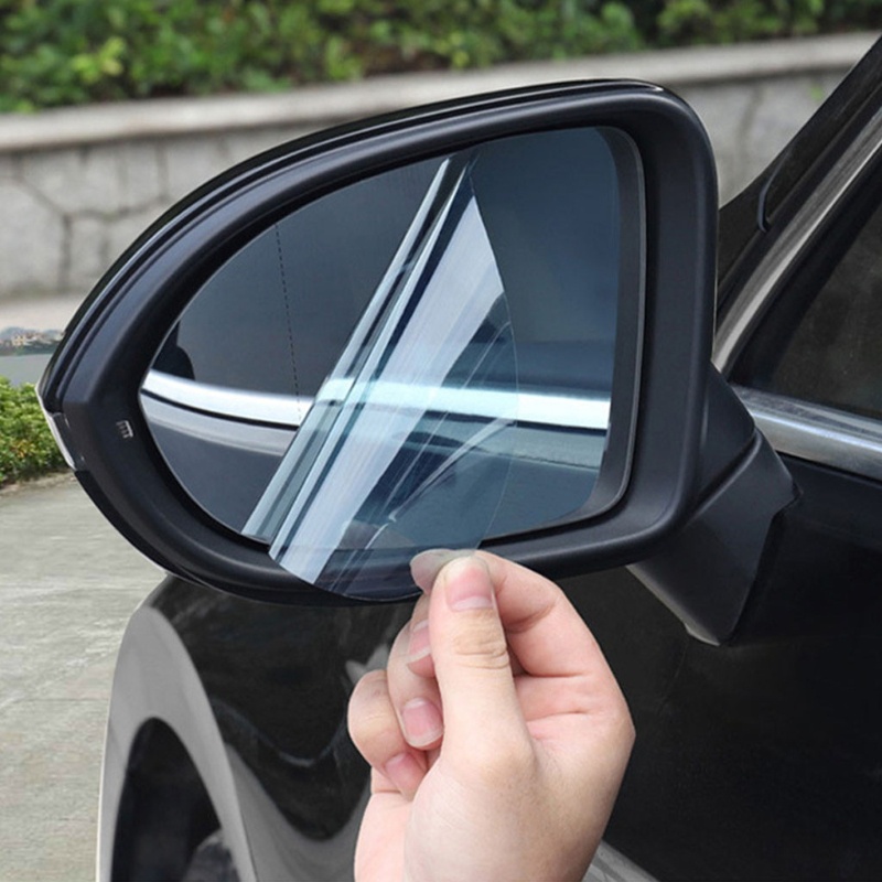 Set 2 Miếng Dán Bảo Vệ Kính Chiếu Hậu Xe Hơi Chống Sương Mù Chống Nước Mưa