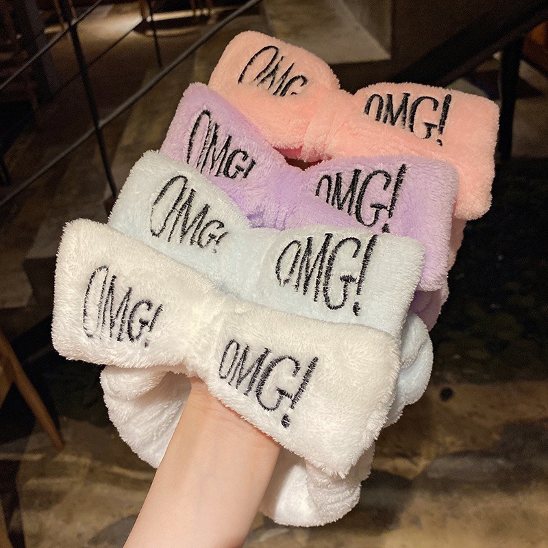 Băng đô, thun rửa mặt tai mèo thỏ gấu hươu nai Hàn Quốc dễ thương, phong cách đơn giản nhẹ nhàng tao nhã