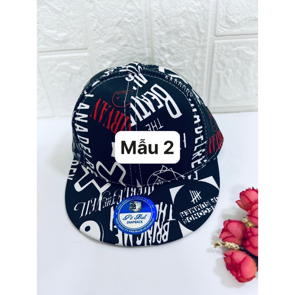 NÓN SNAPBACK NÓN HIPHOP PHONG CÁCH CHO BÉ TRAI BÉ GÁI TỪ 1 - 3 TUỔI