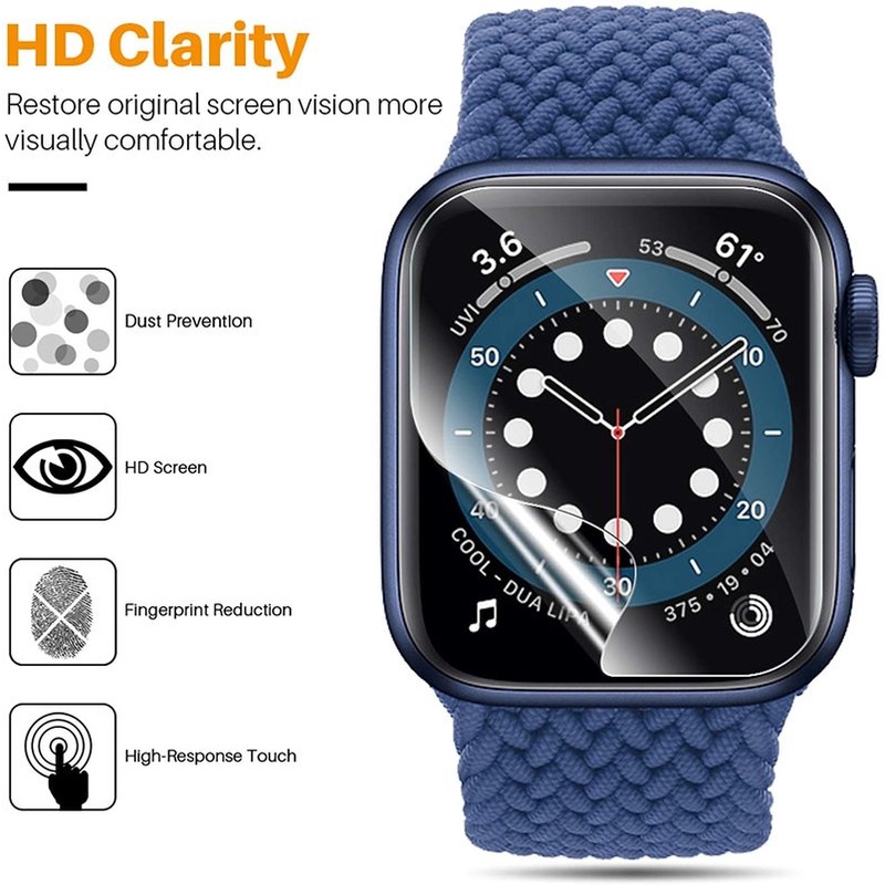 Miếng dán bảo vệ màn hình đồng hồ thông minh Apple Watch iWatch Series 7 41MM 45MM 9D